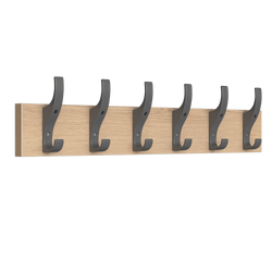 PerfectFit Coat Rail (Toughook XL) – Oak Finish Thumbnail